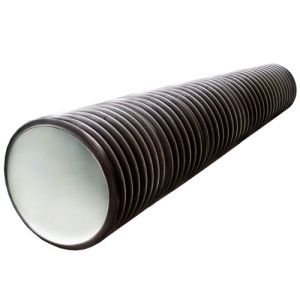 Труба гофрированная 76*102*3000 мм Vortex Lite PE 7024 мокр.асфальт